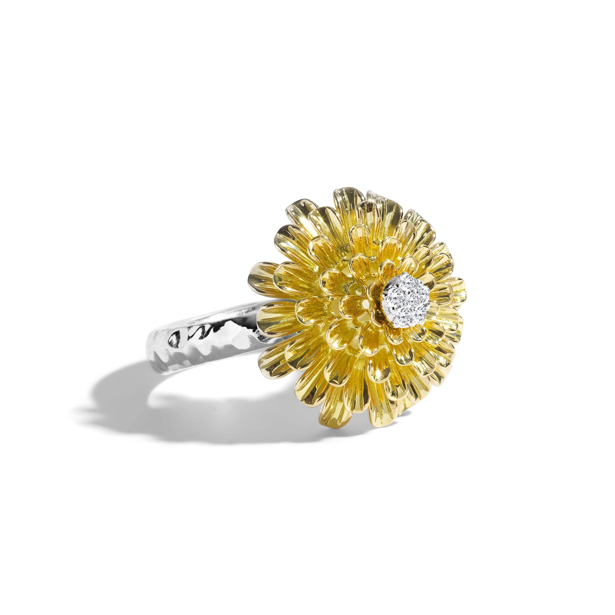 Michael Aram Dandelion Flower Ring with Diamonds