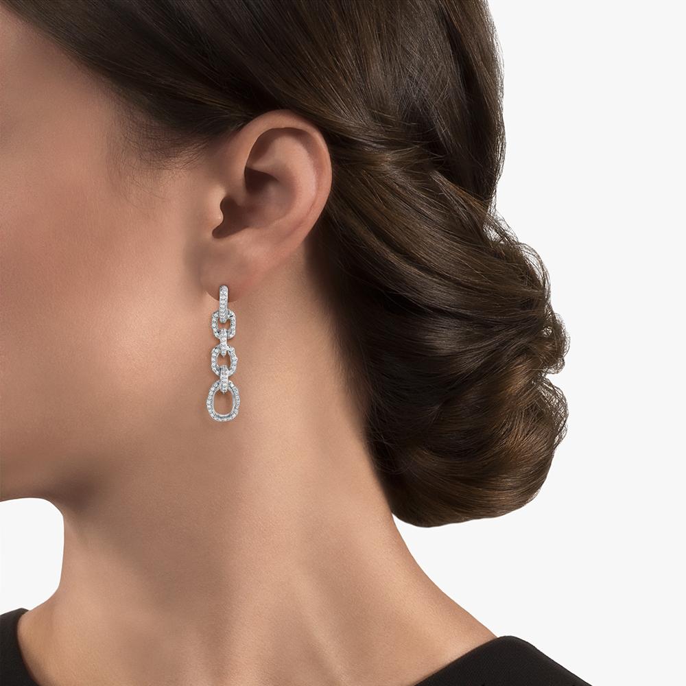 Michael Aram Enchanted Forest Link Earrings with Diamonds