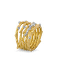 Michael Aram Enchanted Forest Multi Row Ring with Diamonds