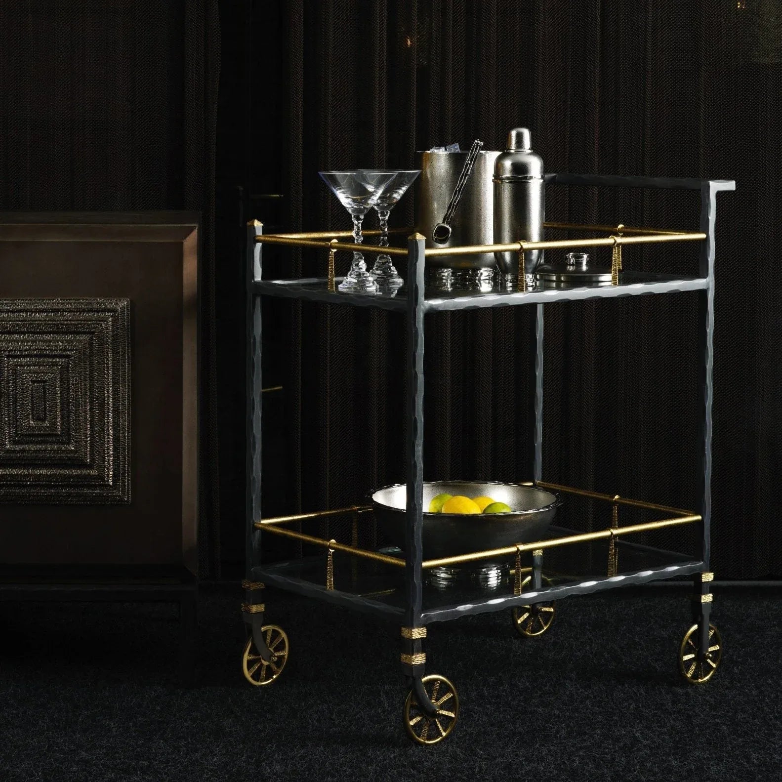 Michael Aram Forged Bar Cart