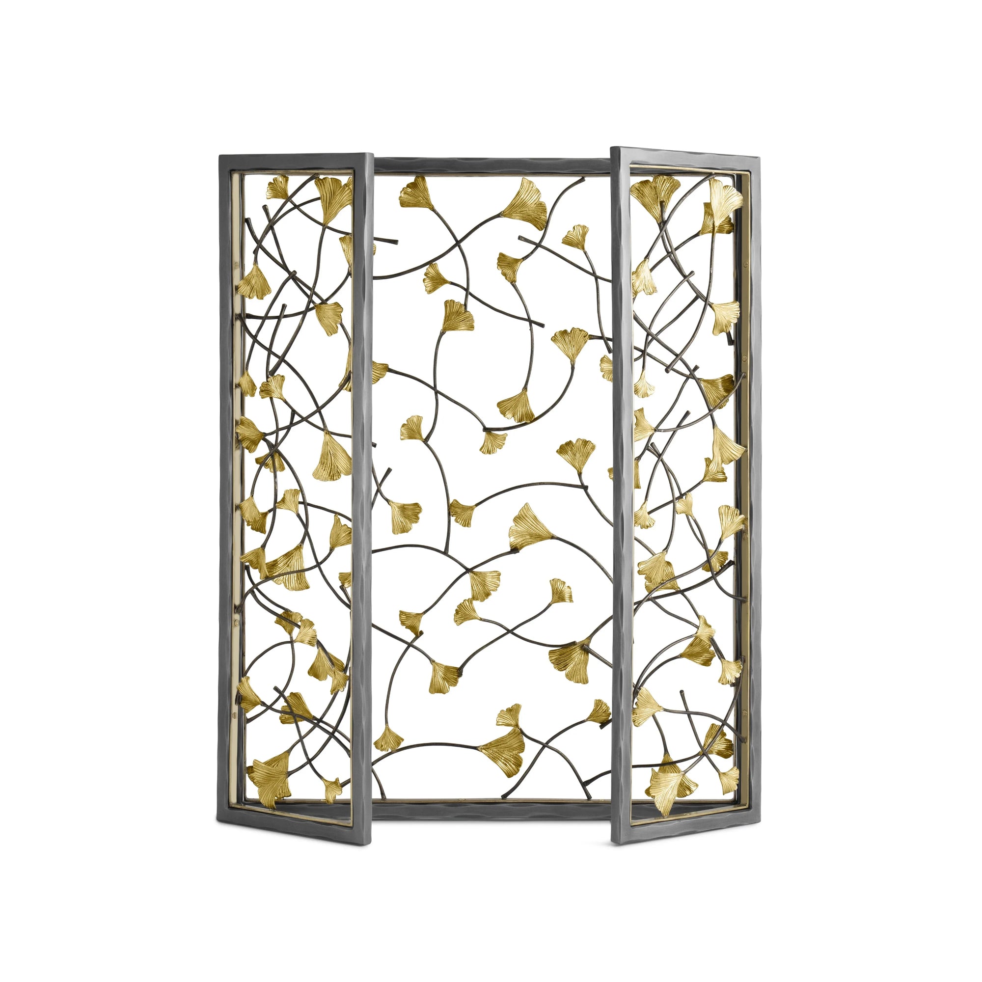 Michael Aram Golden Ginkgo Decorative Fireplace Screen