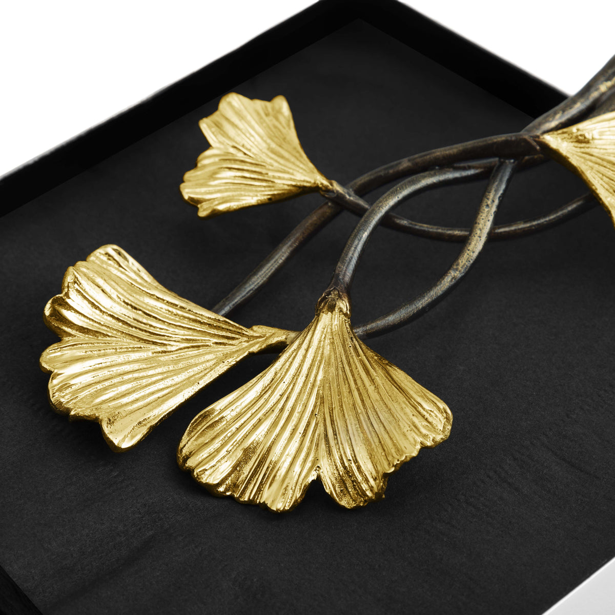 Michael Aram Golden Ginkgo Napkin Holder