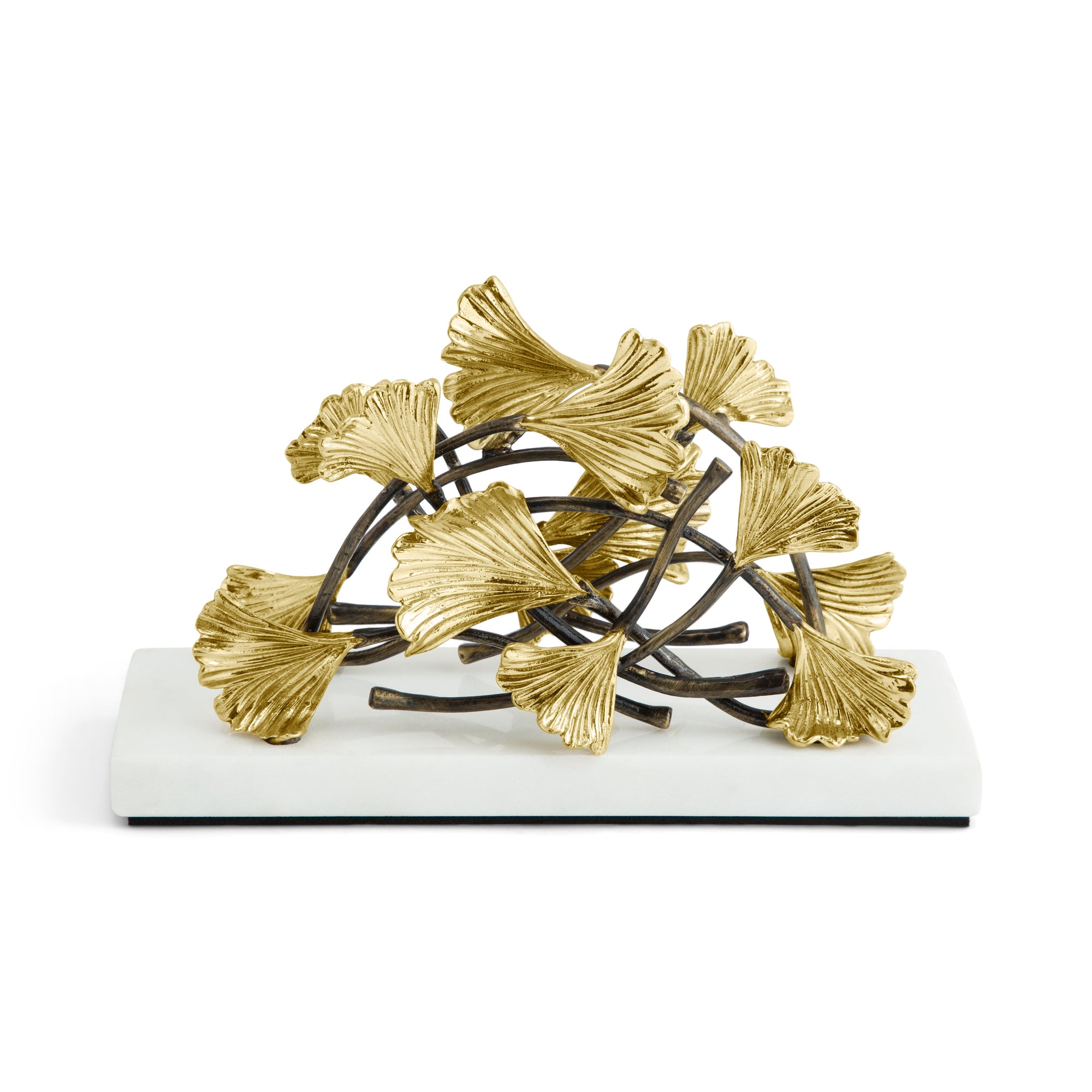 Michael Aram Golden Ginkgo Vertical Napkin Holder