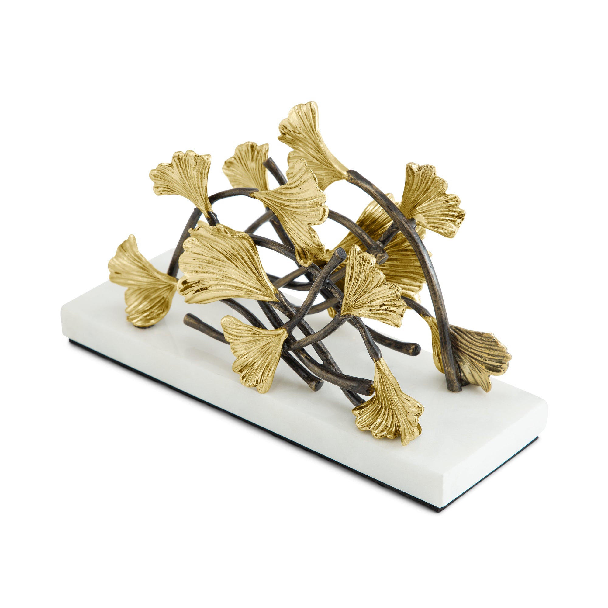 Michael Aram Golden Ginkgo Vertical Napkin Holder