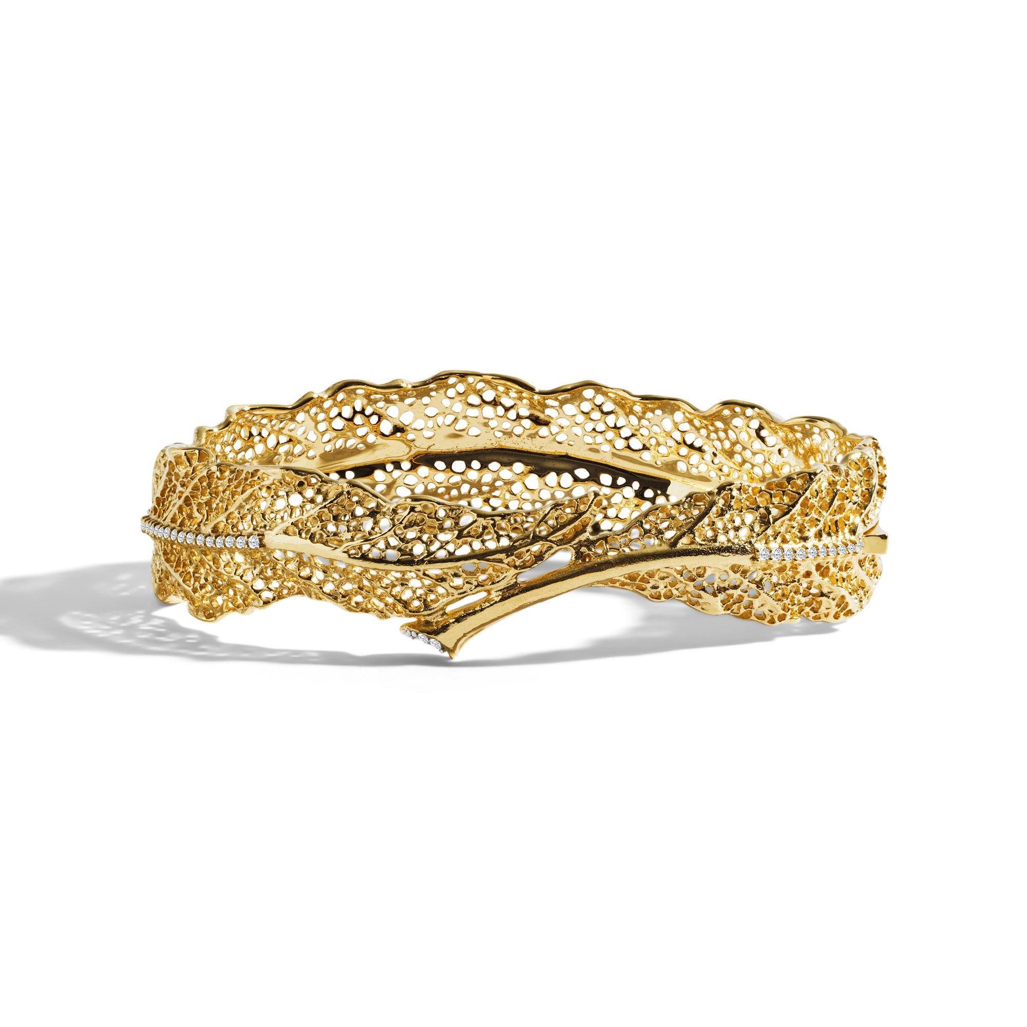 Michael Aram Gooseberry Bangle Bracelet with Diamonds