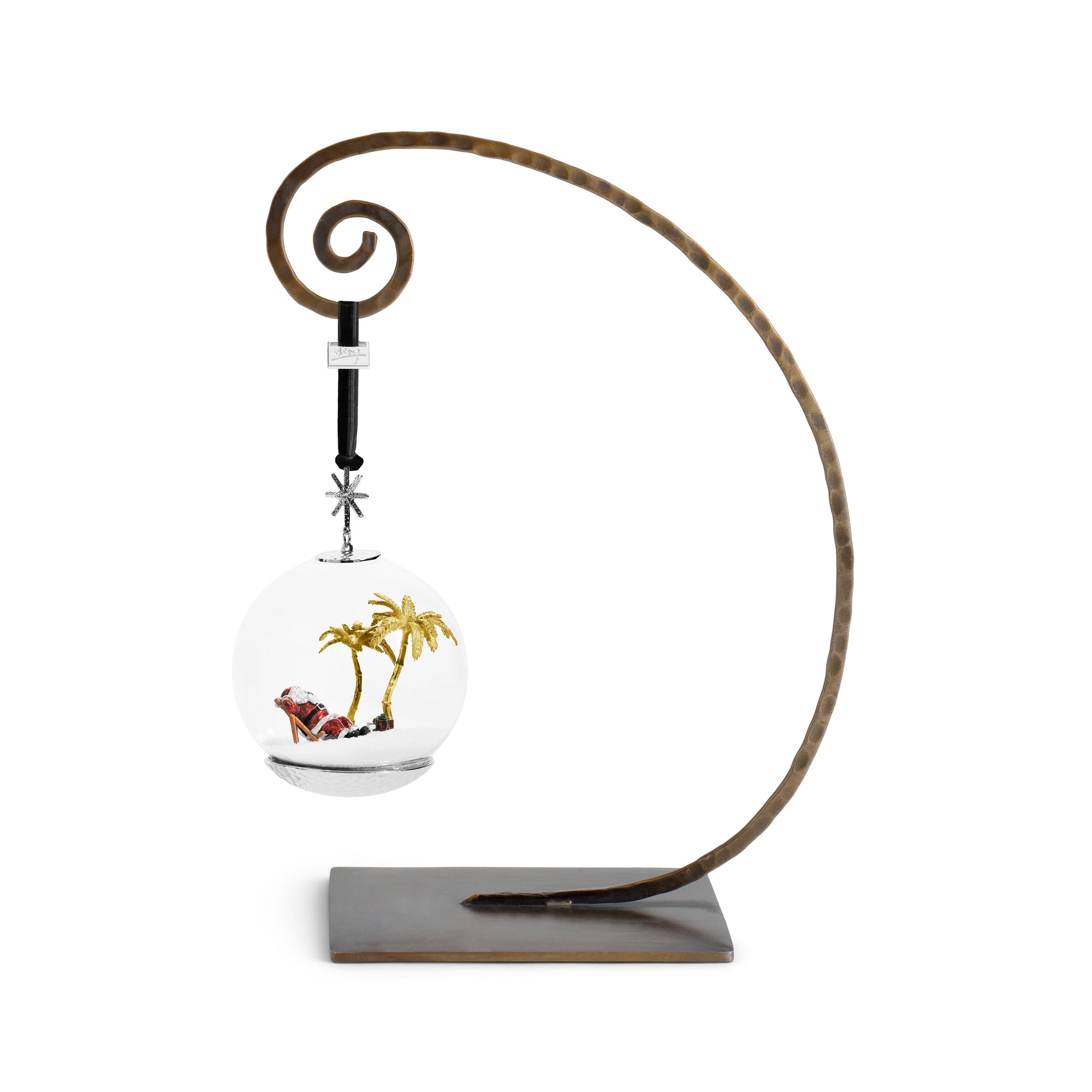 Michael Aram Island Santa Snow Globe Ornament