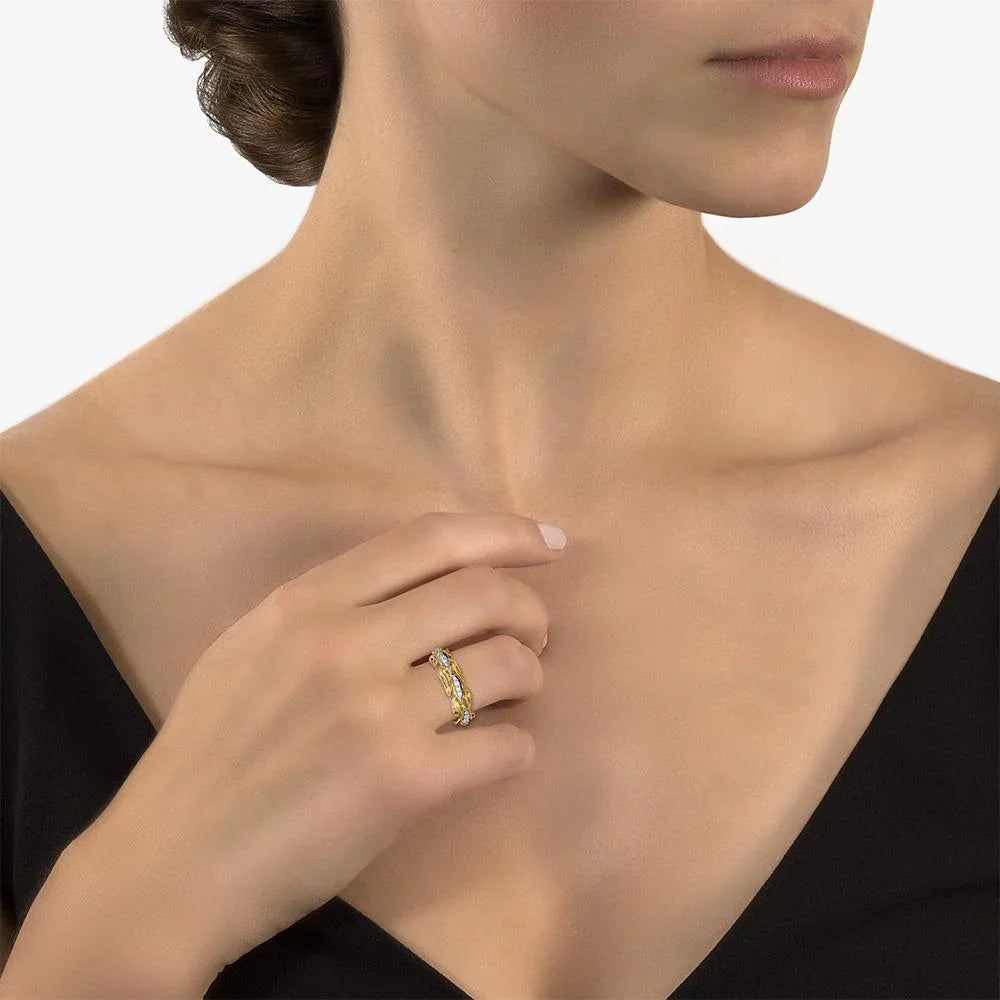 Michael Aram Laurel Ring with Diamonds