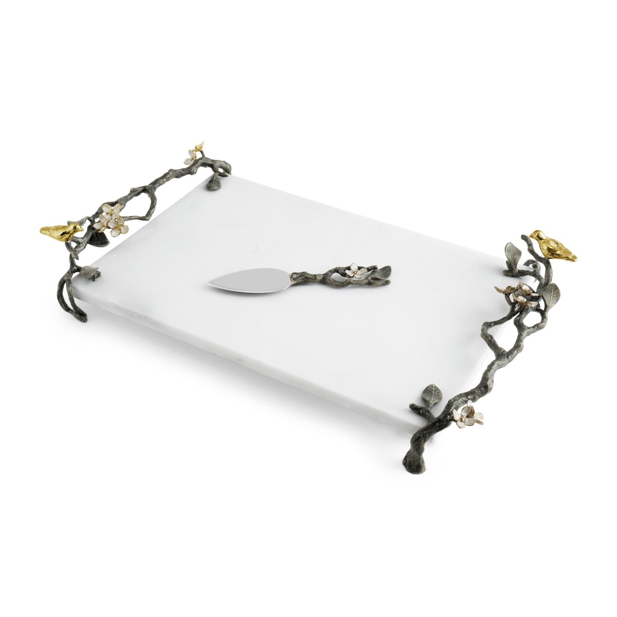 Michael Aram Lovebirds Cheeseboard with Knife