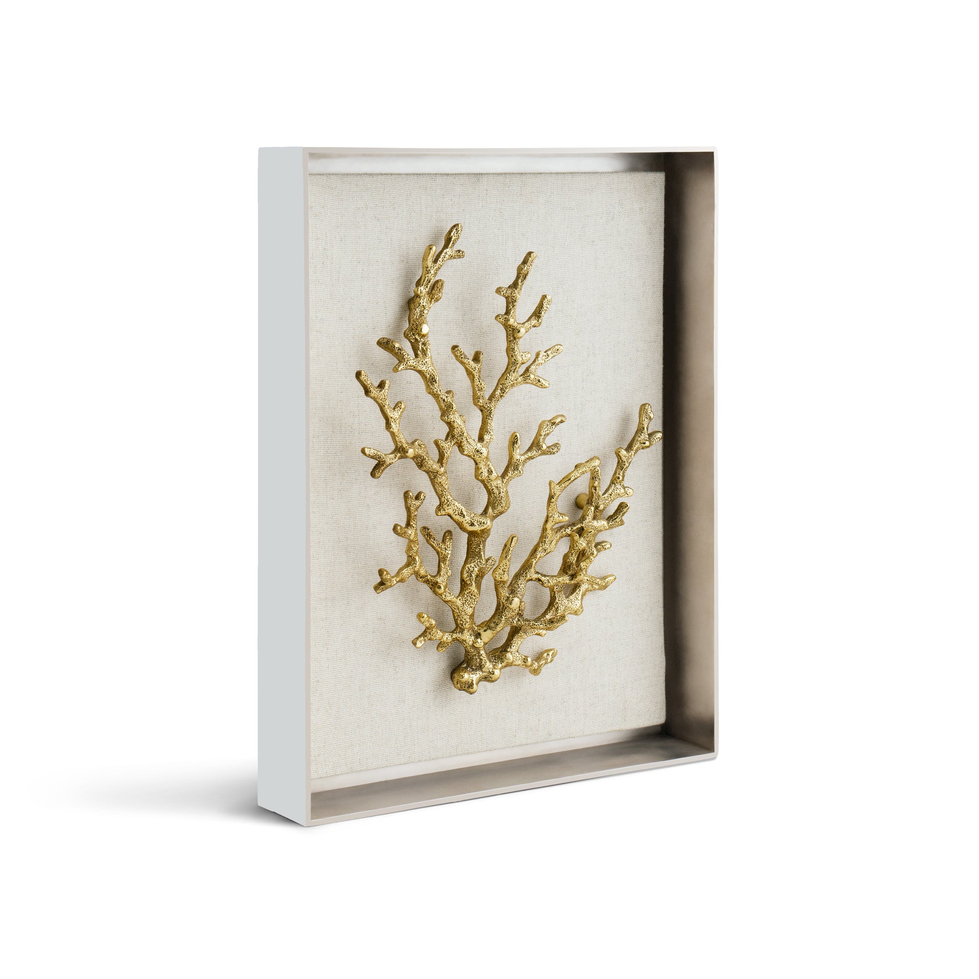 Michael Aram Ocean Coral Fabric Shadow Box