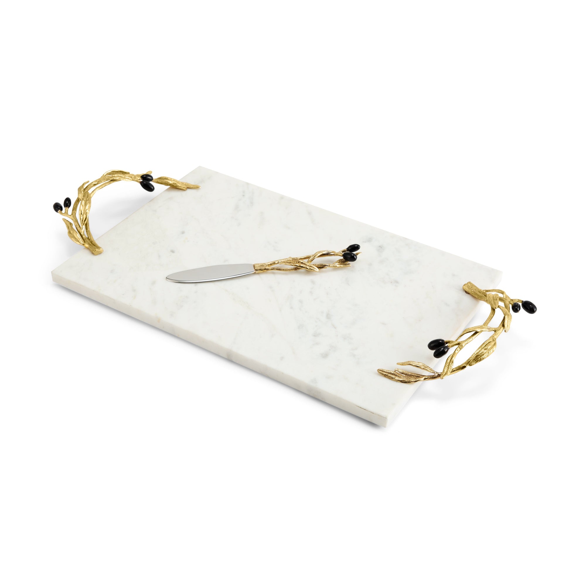 Michael Aram Olive Branch Cheeseboard with Knife