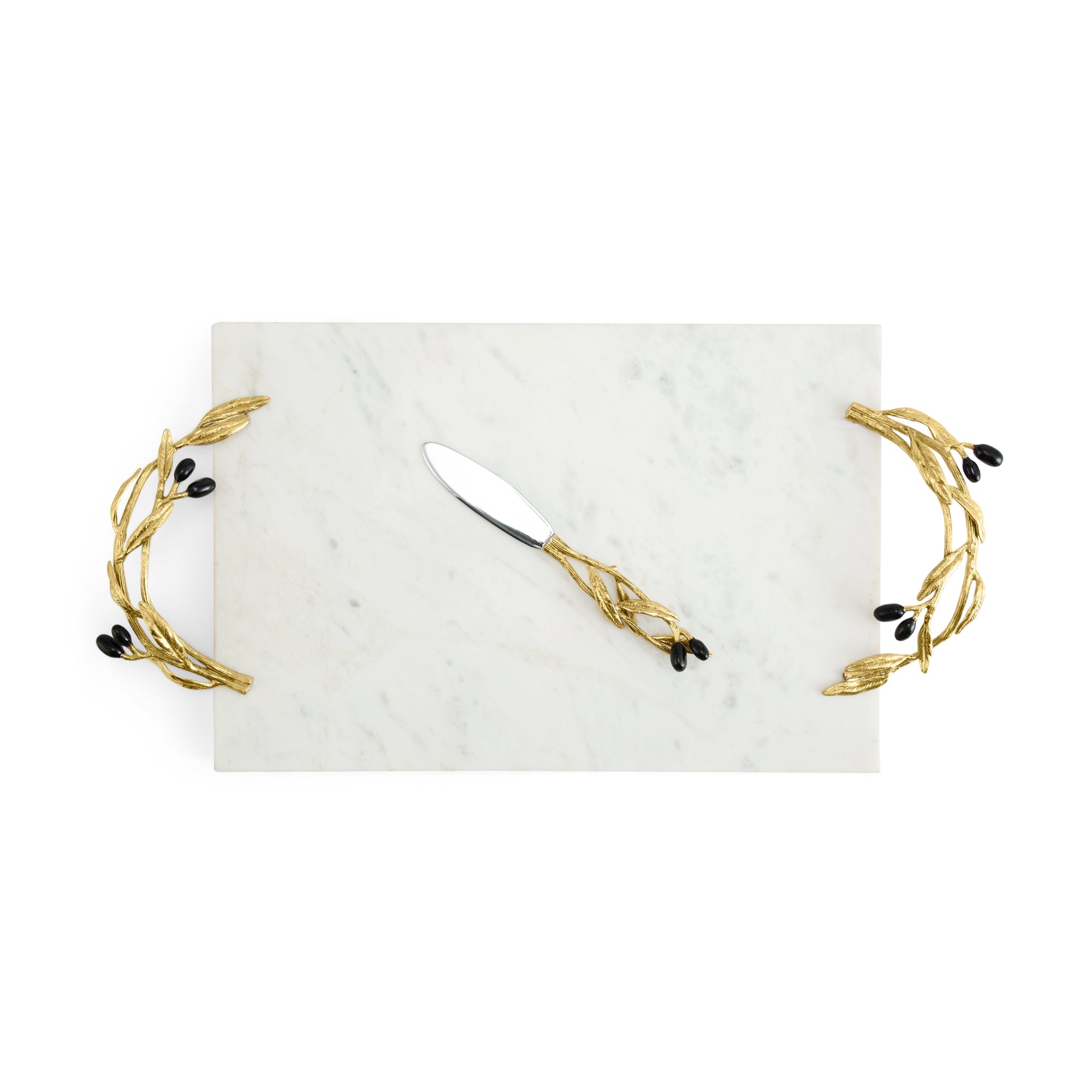 Michael Aram Olive Branch Cheeseboard with Knife