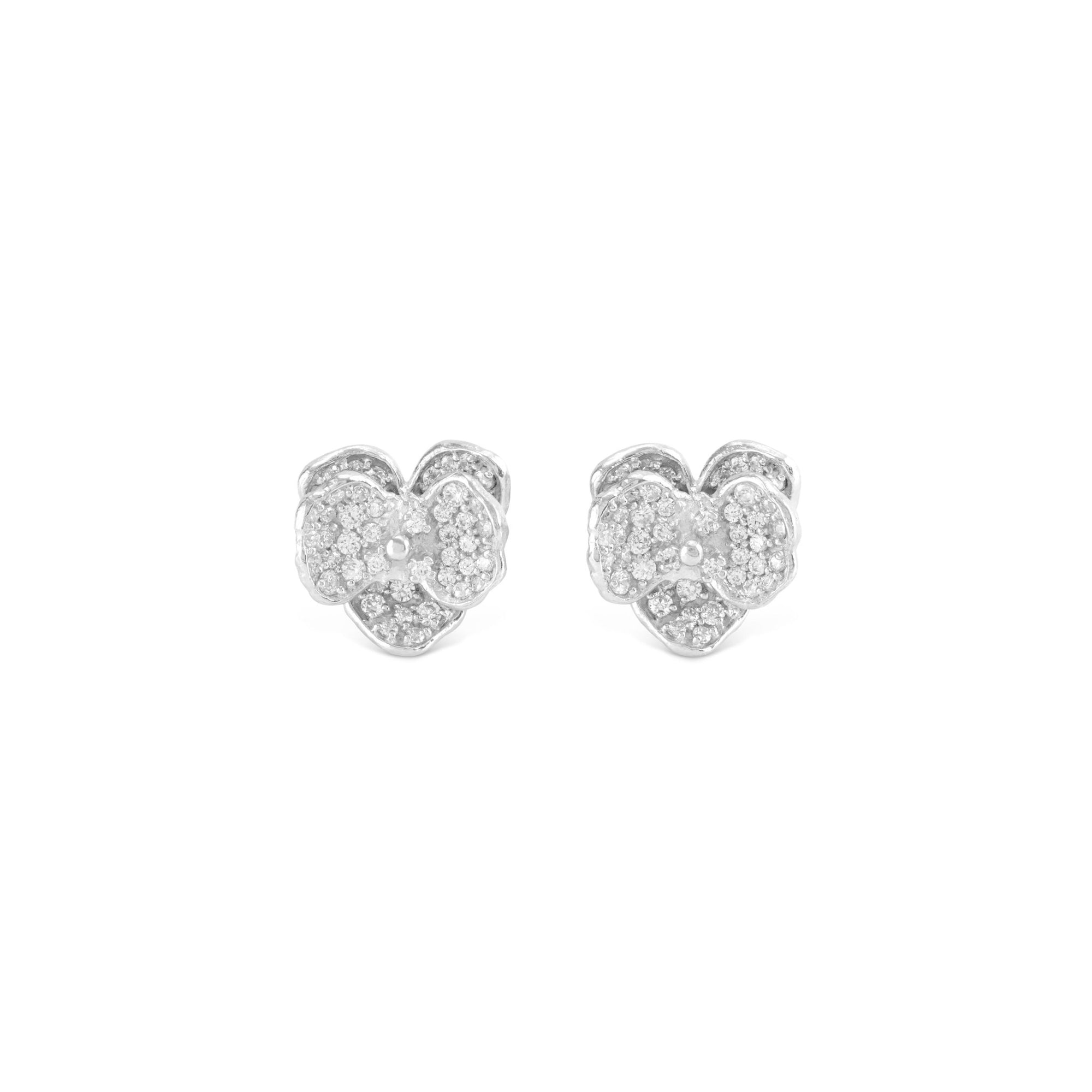 Michael Aram Orchid 11mm Earring with Diamonds