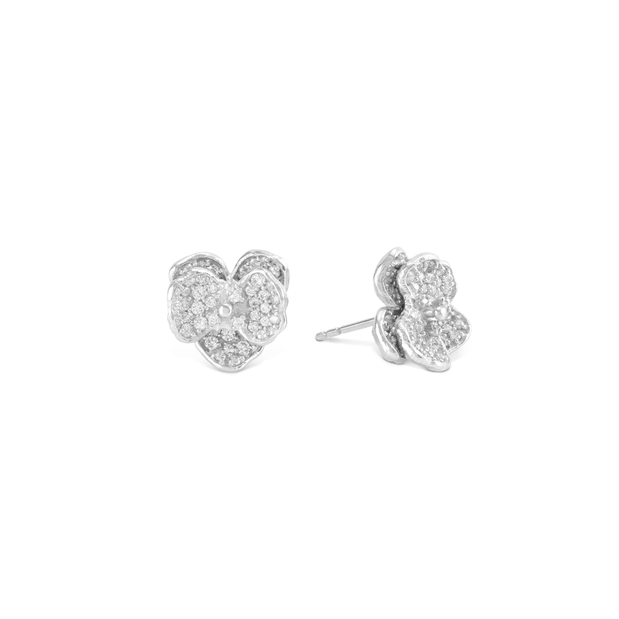 Michael Aram Orchid 11mm Earring with Diamonds