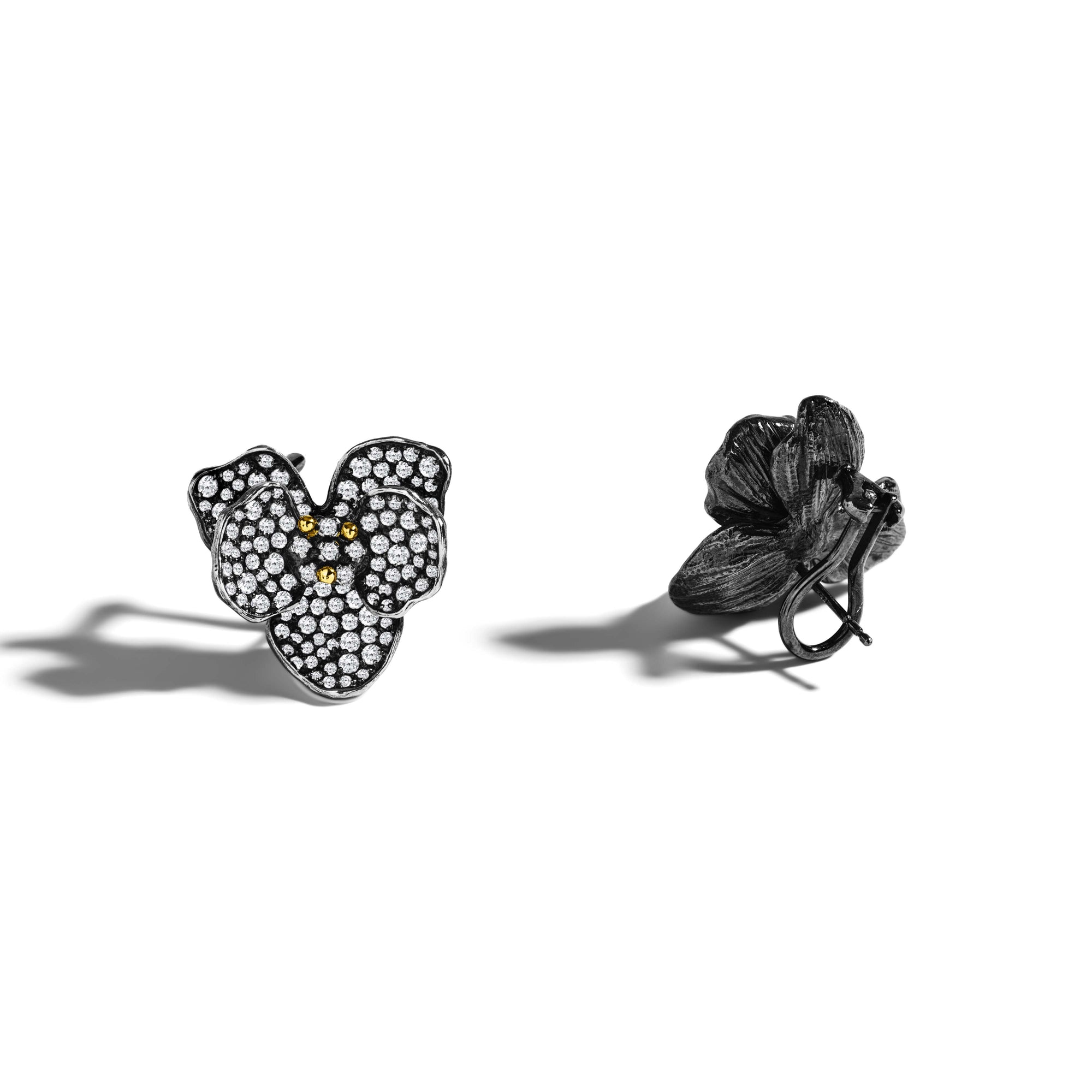 Michael Aram Orchid 21mm Pavé Earrings