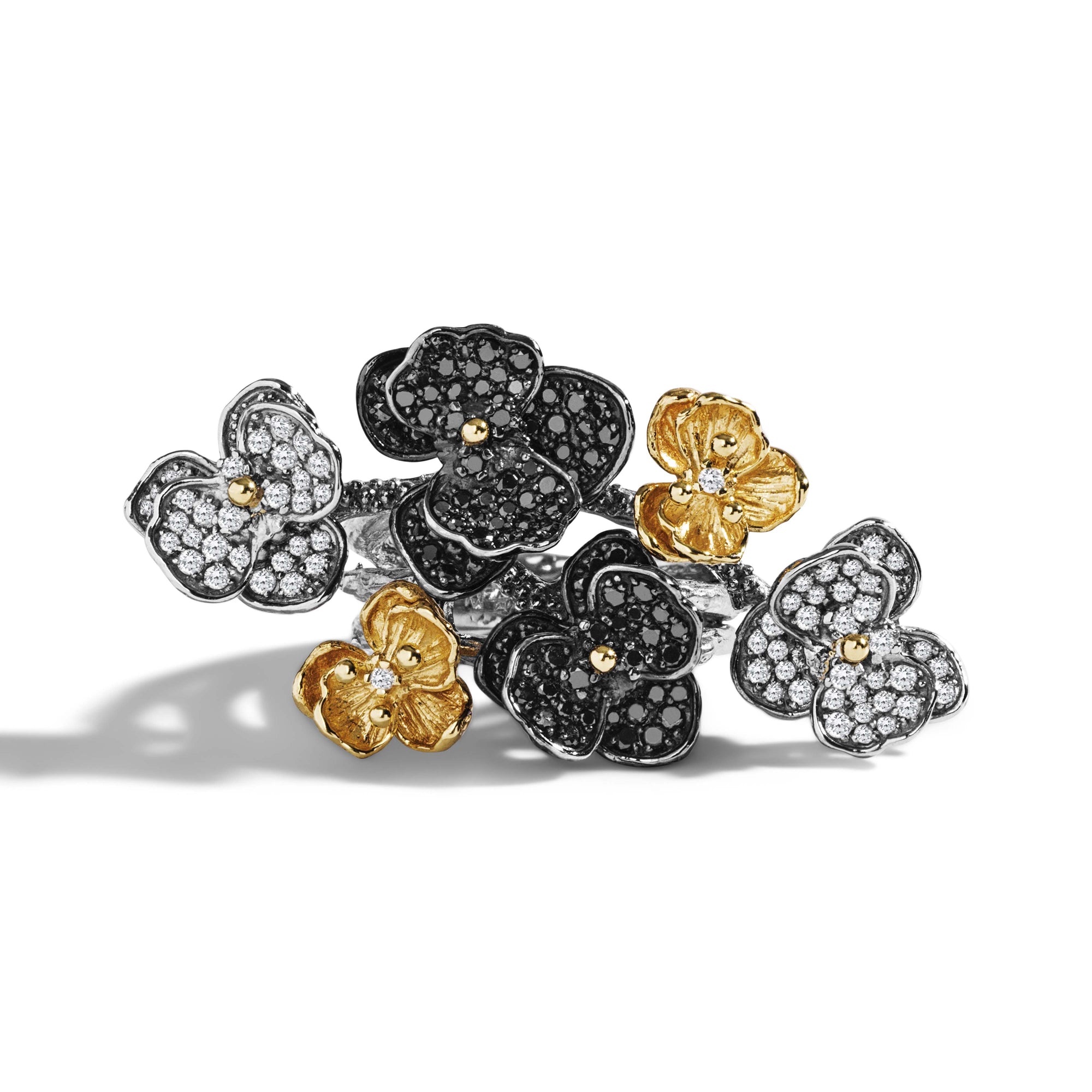 Michael Aram Orchid Cluster Ring with Diamonds