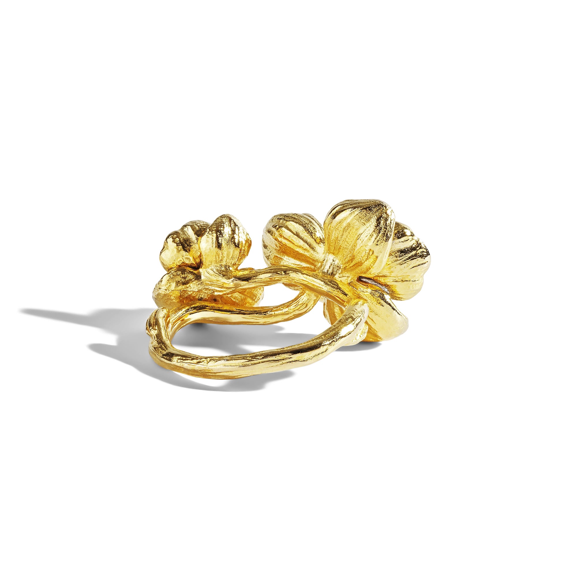 Michael Aram Orchid Double Ring with Diamonds