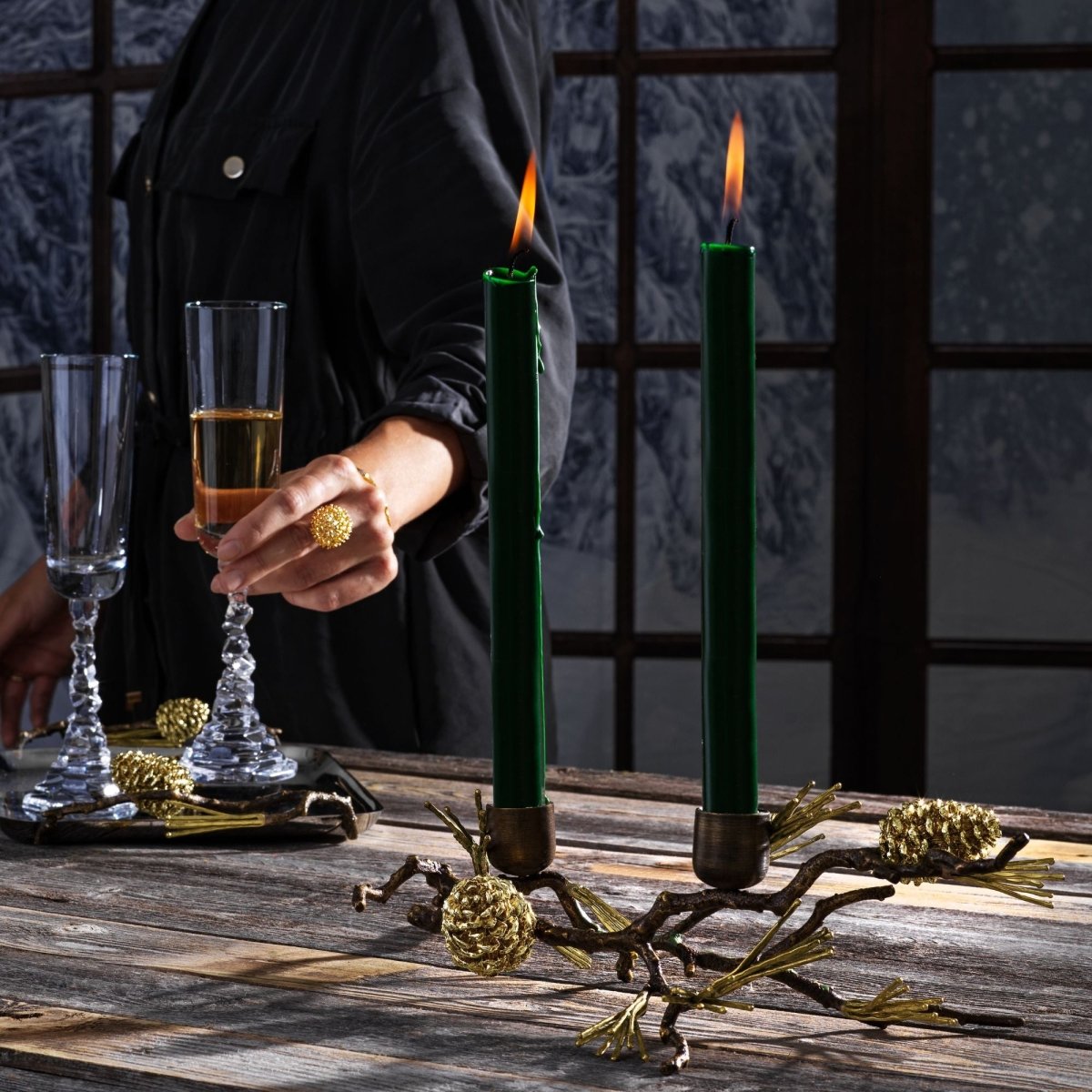 Michael Aram Pine Cone Candelabra