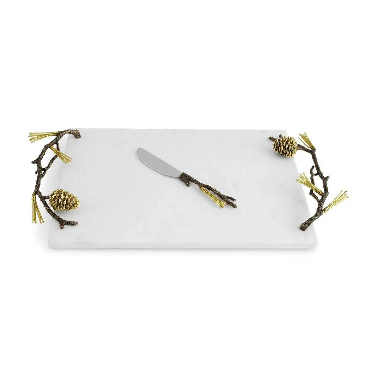 Michael Aram Pine Cone Cheeseboard with Knife