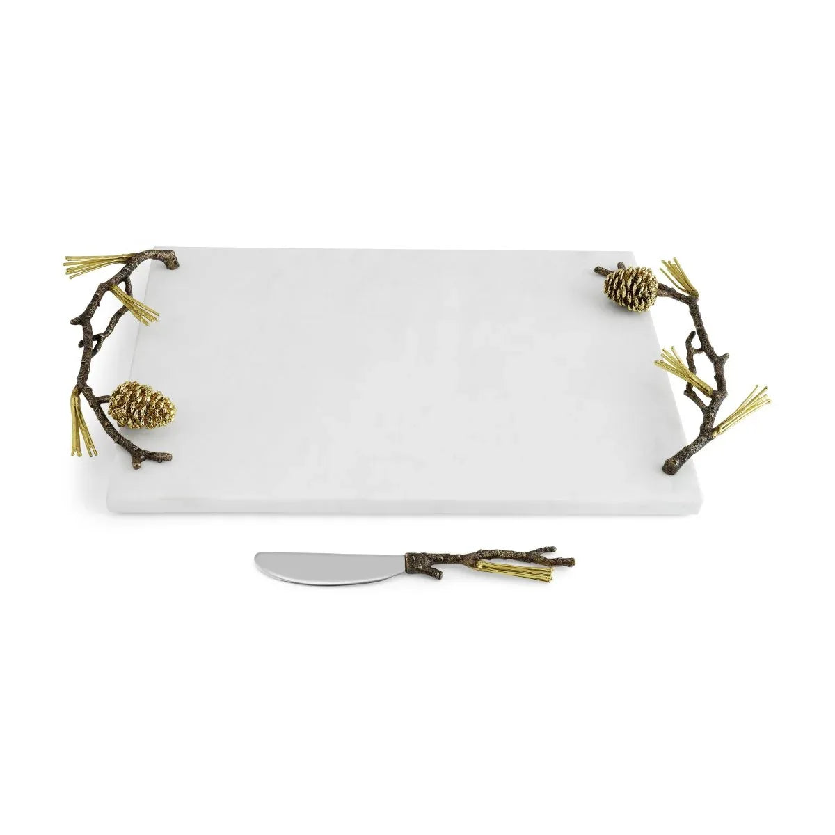 Michael Aram Pine Cone Cheeseboard with Knife