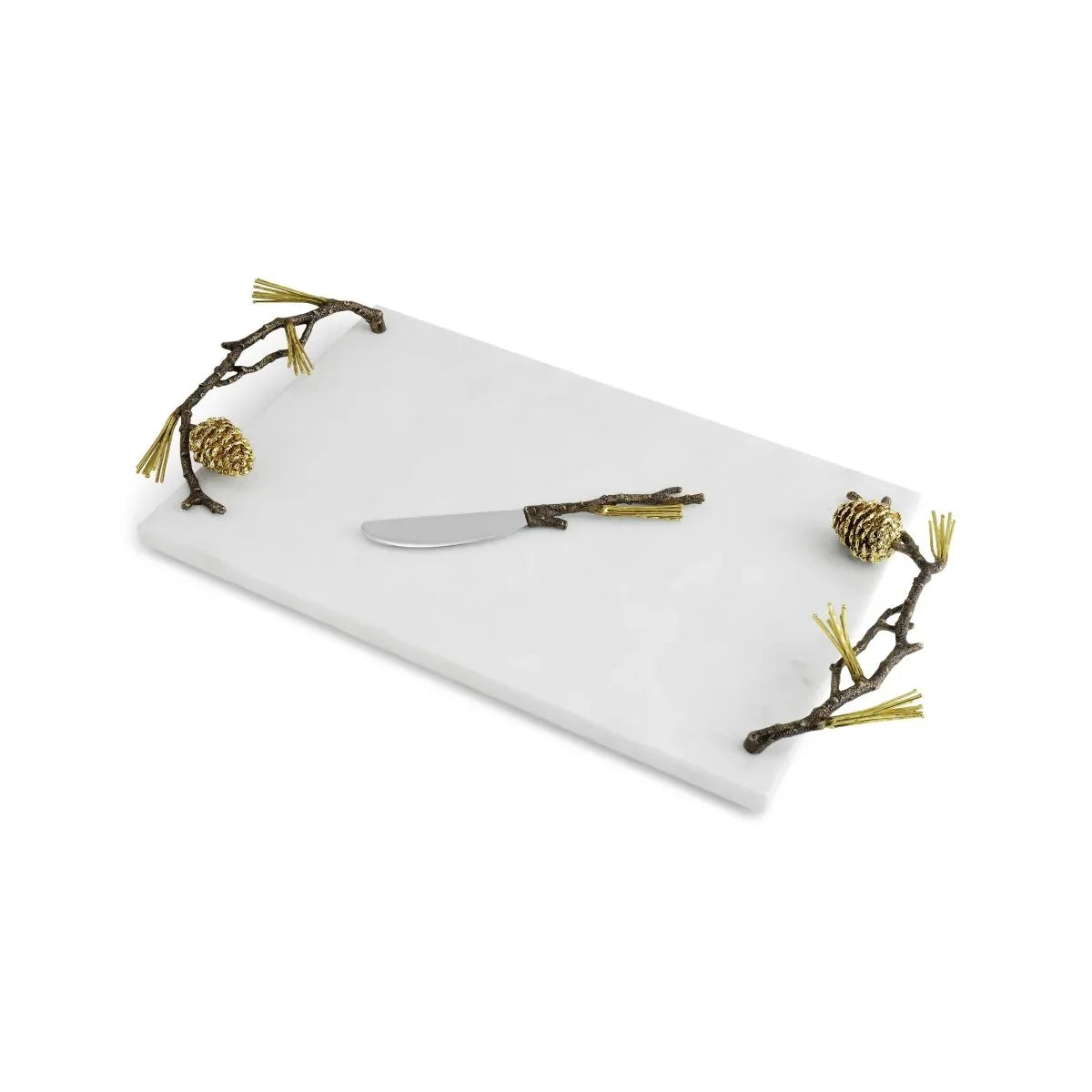 Michael Aram Pine Cone Cheeseboard with Knife