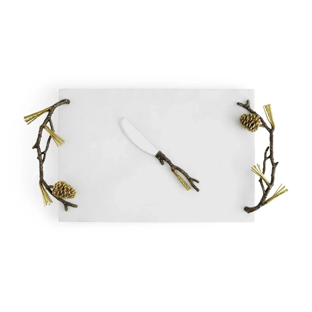 Michael Aram Pine Cone Cheeseboard with Knife