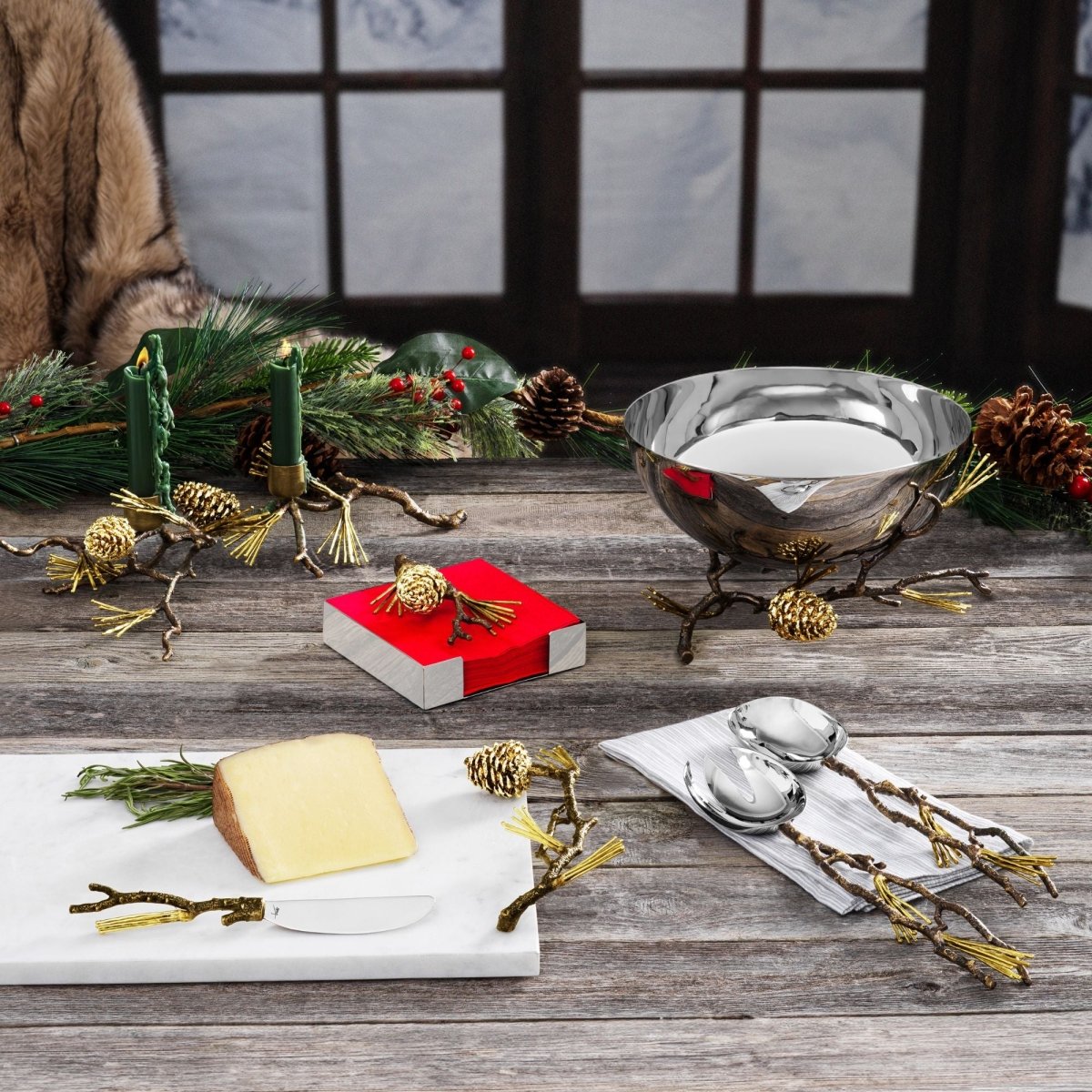 Michael Aram Pine Cone Cocktail Napkin Holder