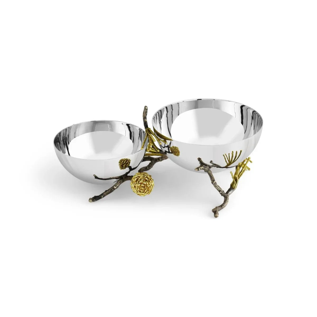 Michael Aram Pine Cone Double Bowl