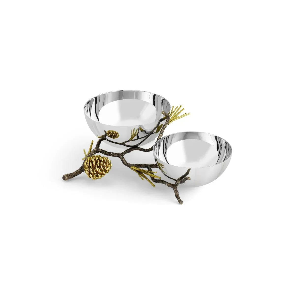 Michael Aram Pine Cone Double Bowl