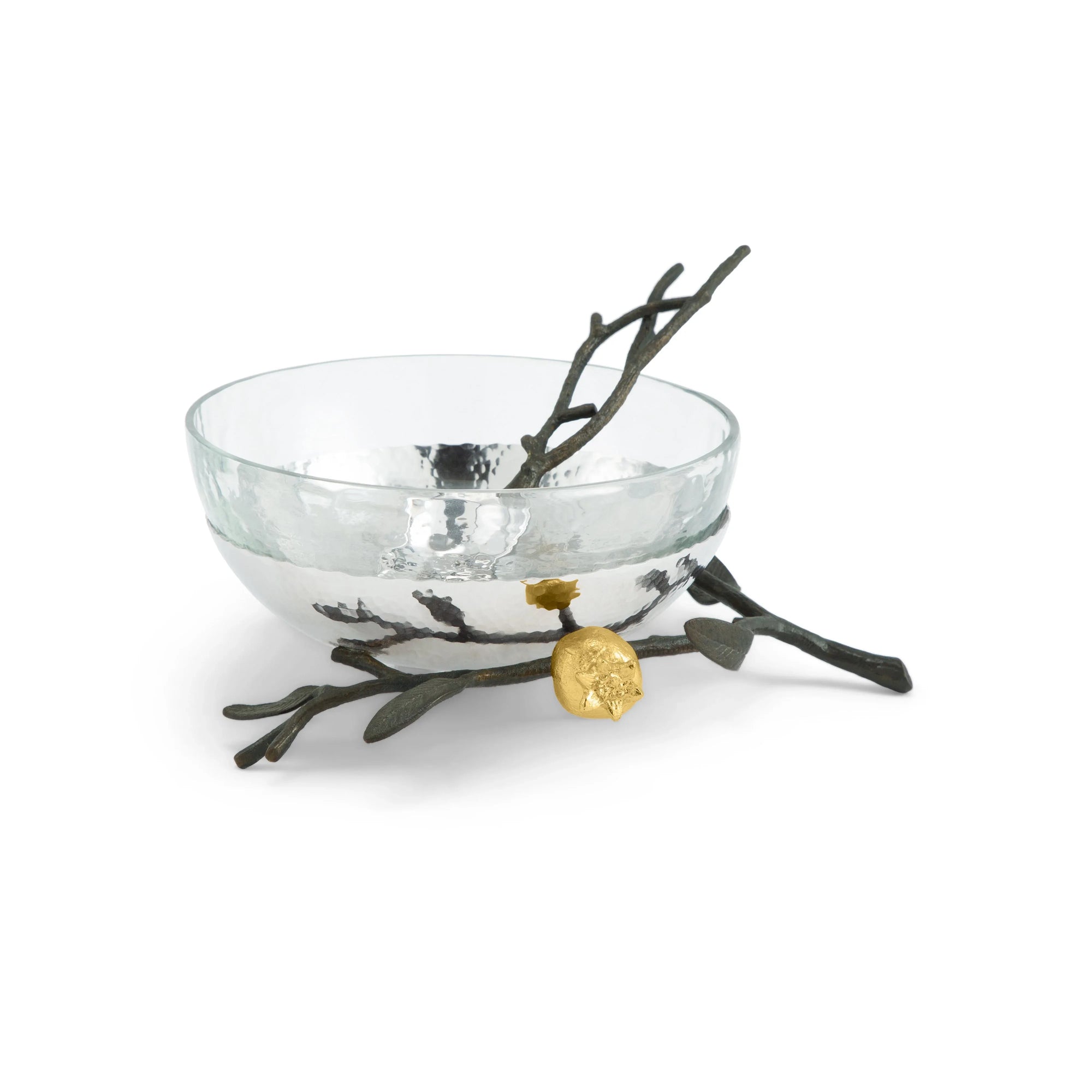 Michael Aram Pomegranate Glass Bowl w/ Spoon