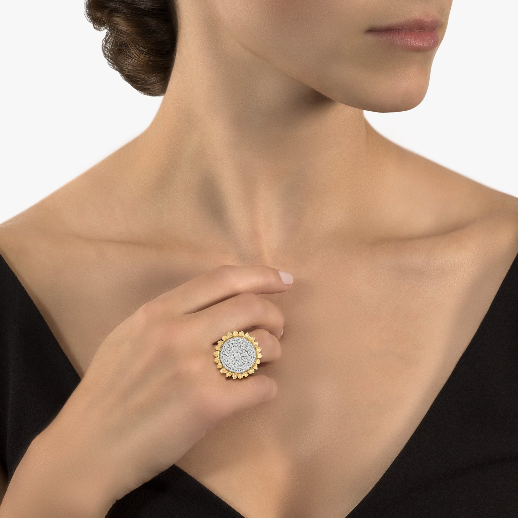 Michael Aram Vincent 25mm Ring with Diamonds