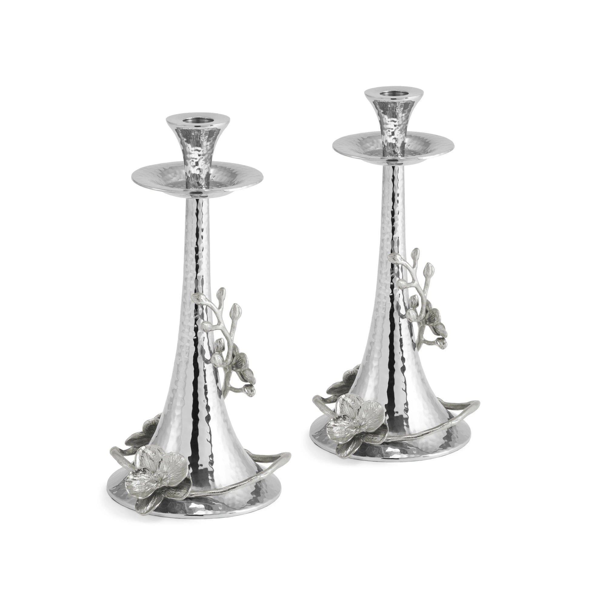 Michael Aram White Orchid Candleholders
