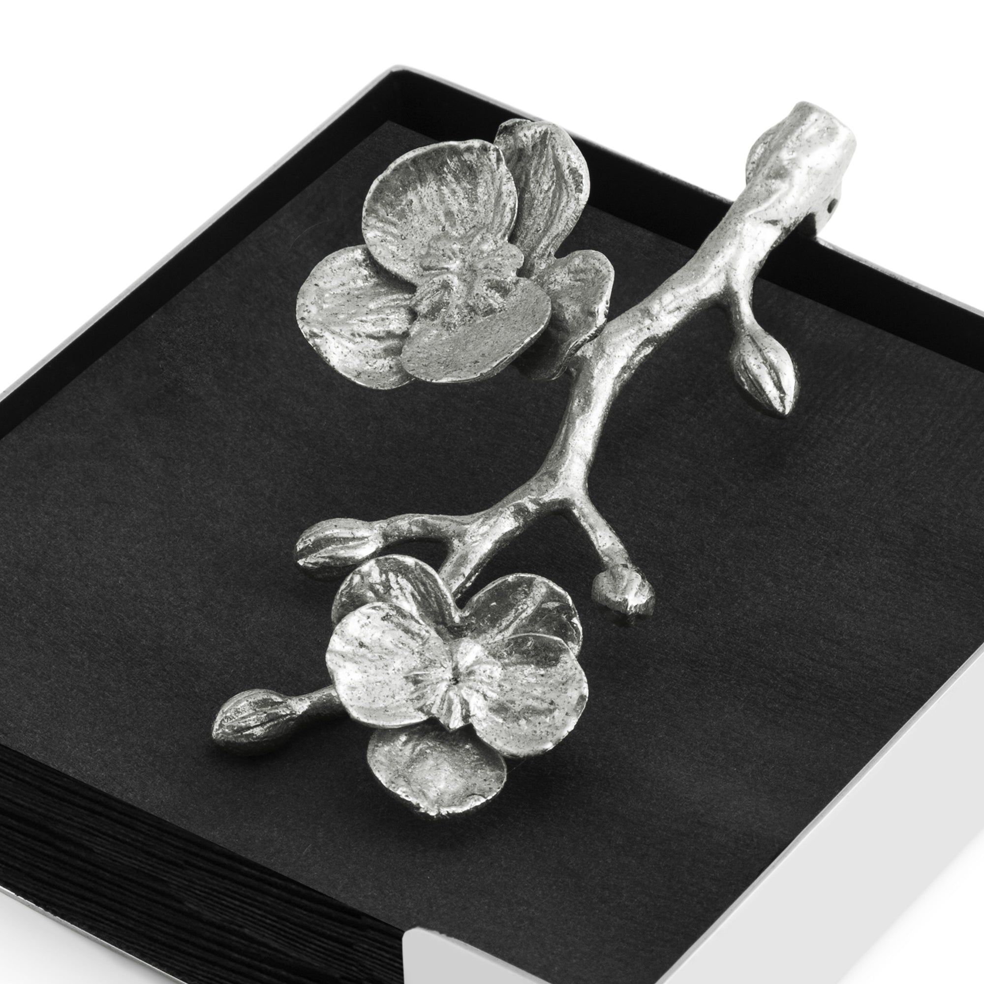 Michael Aram White Orchid Cocktail Napkin Holder