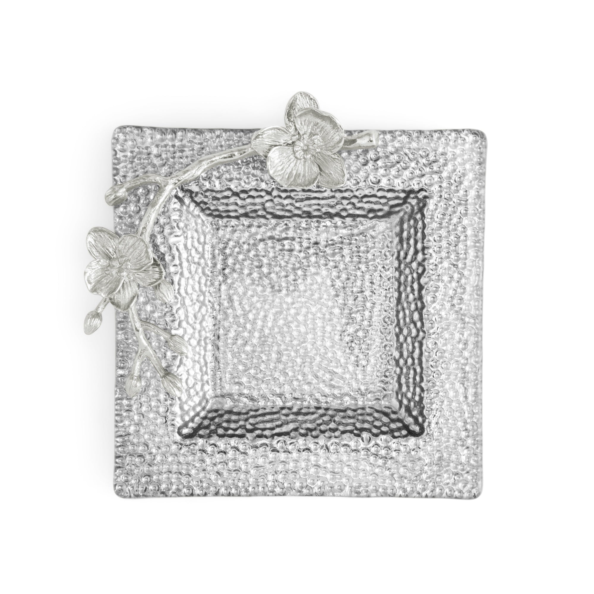 Michael Aram White Orchid Glass Snack Dish