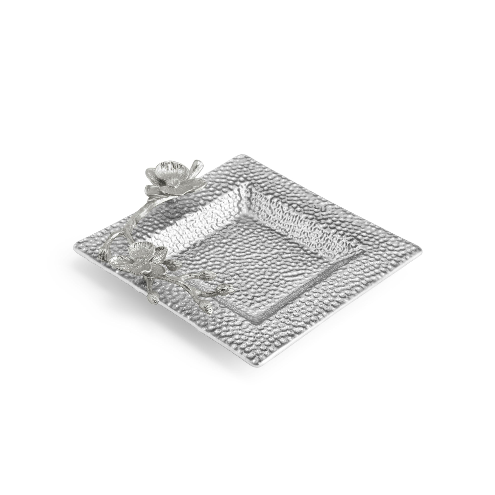 Michael Aram White Orchid Glass Snack Dish