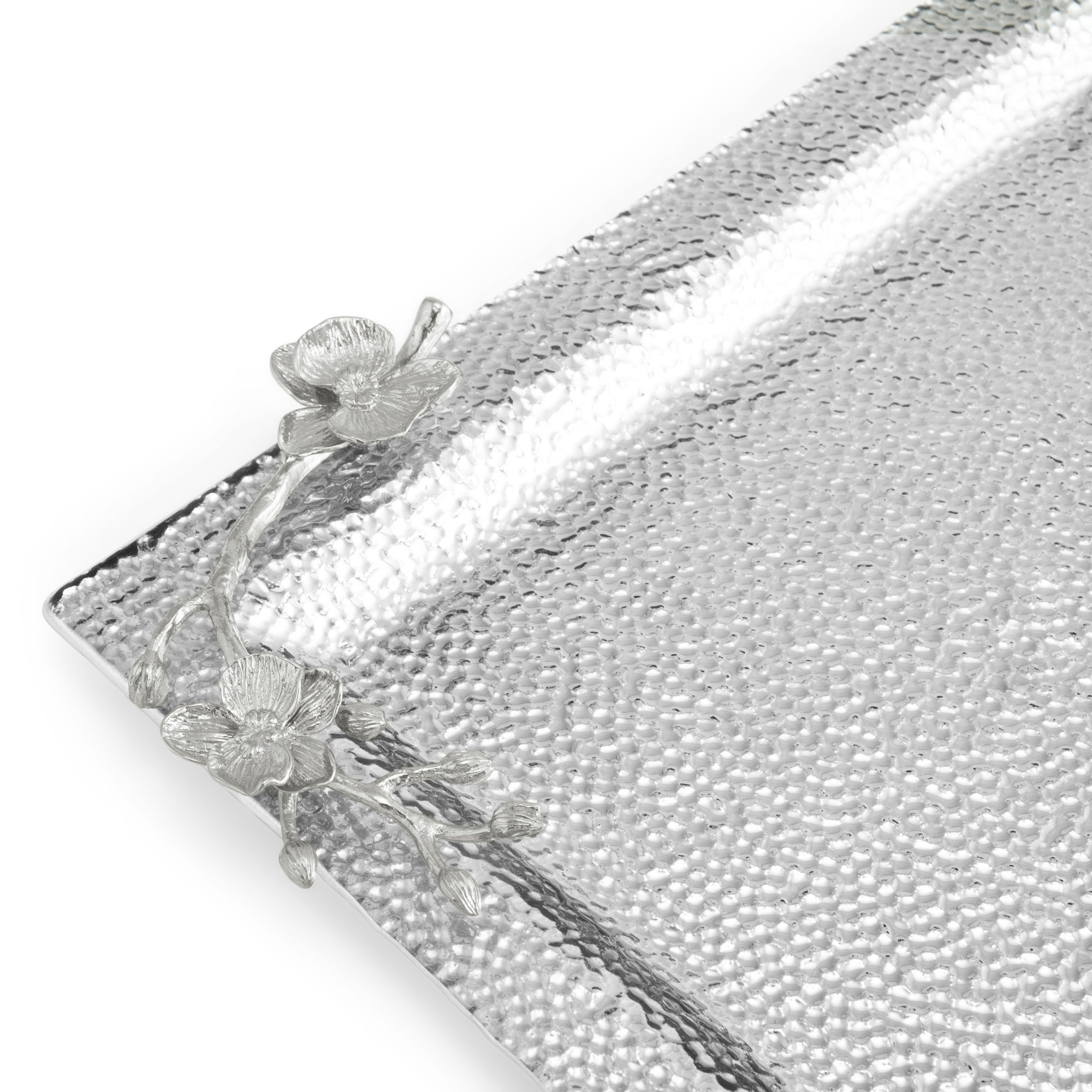 Michael Aram White Orchid Large Glass Tray