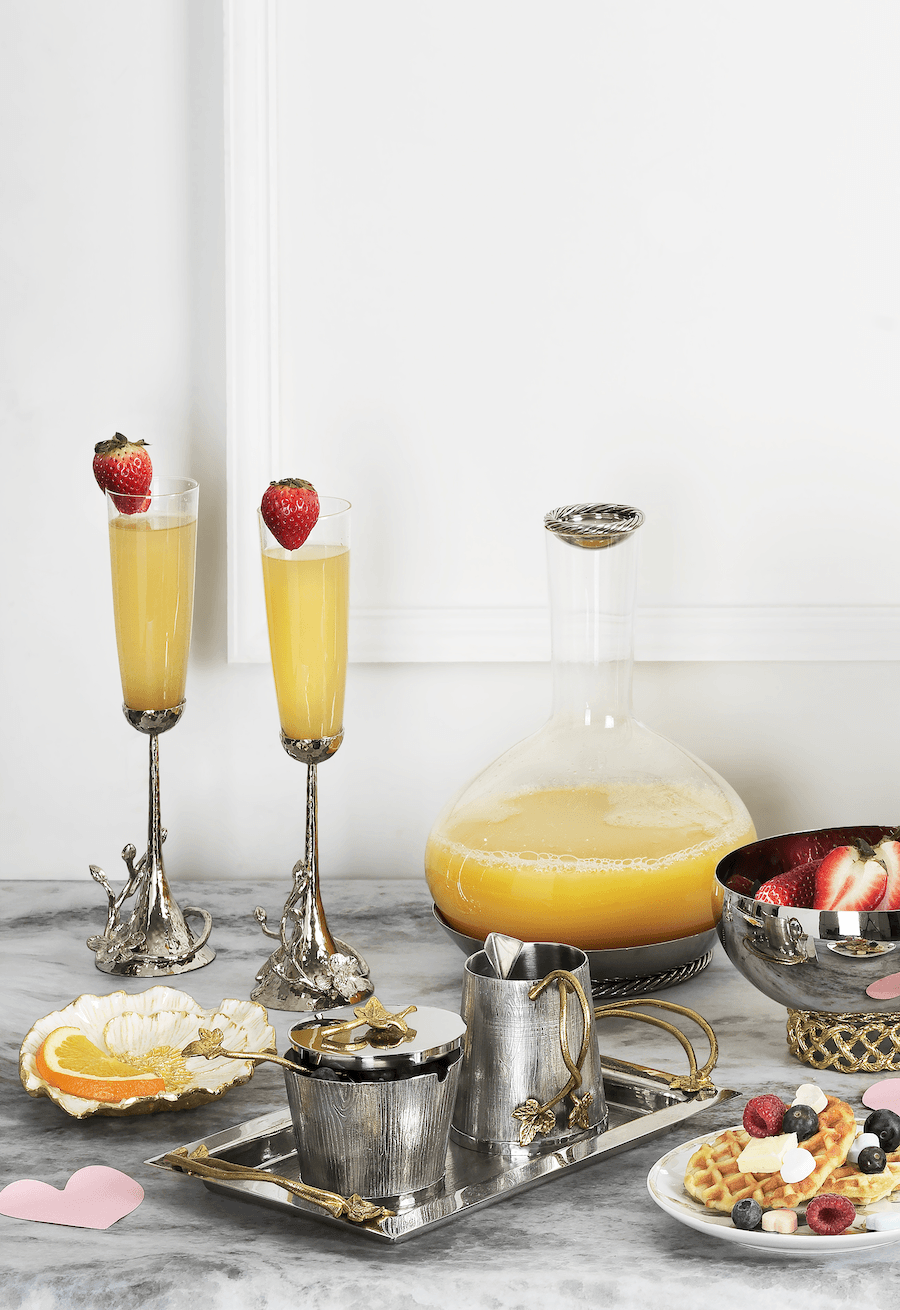 Michael Aram White Orchid Toasting Flute