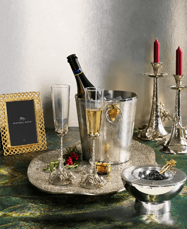 Michael Aram White Orchid Toasting Flute