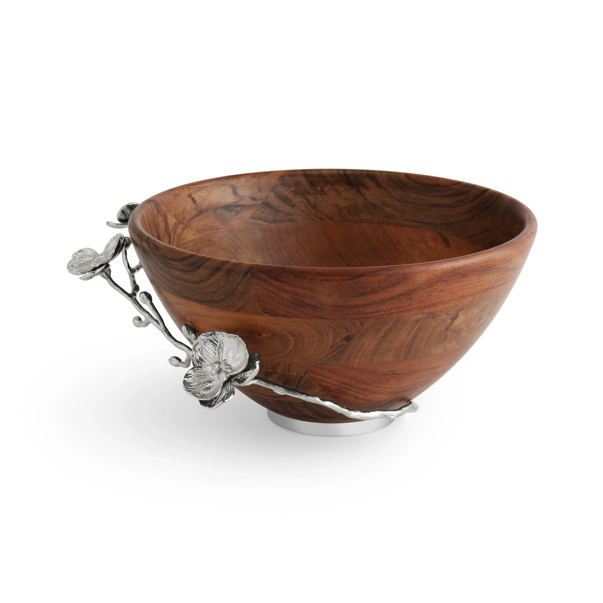 Michael Aram White Orchid Wood Salad Bowl