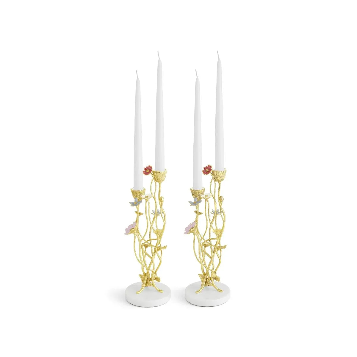 Michael Aram Wildflowers Candleholders S/2