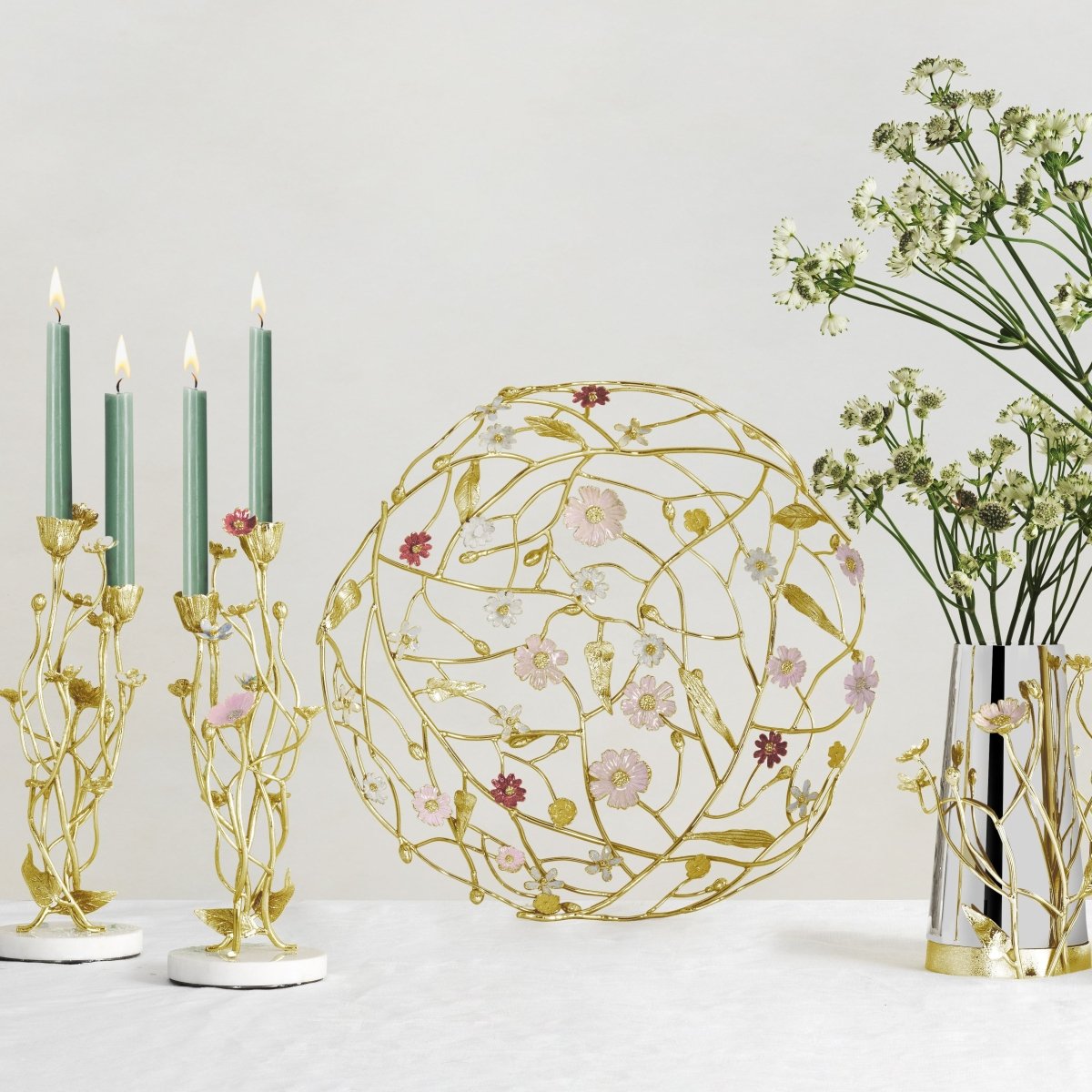 Michael Aram Wildflowers Centerpiece Basket