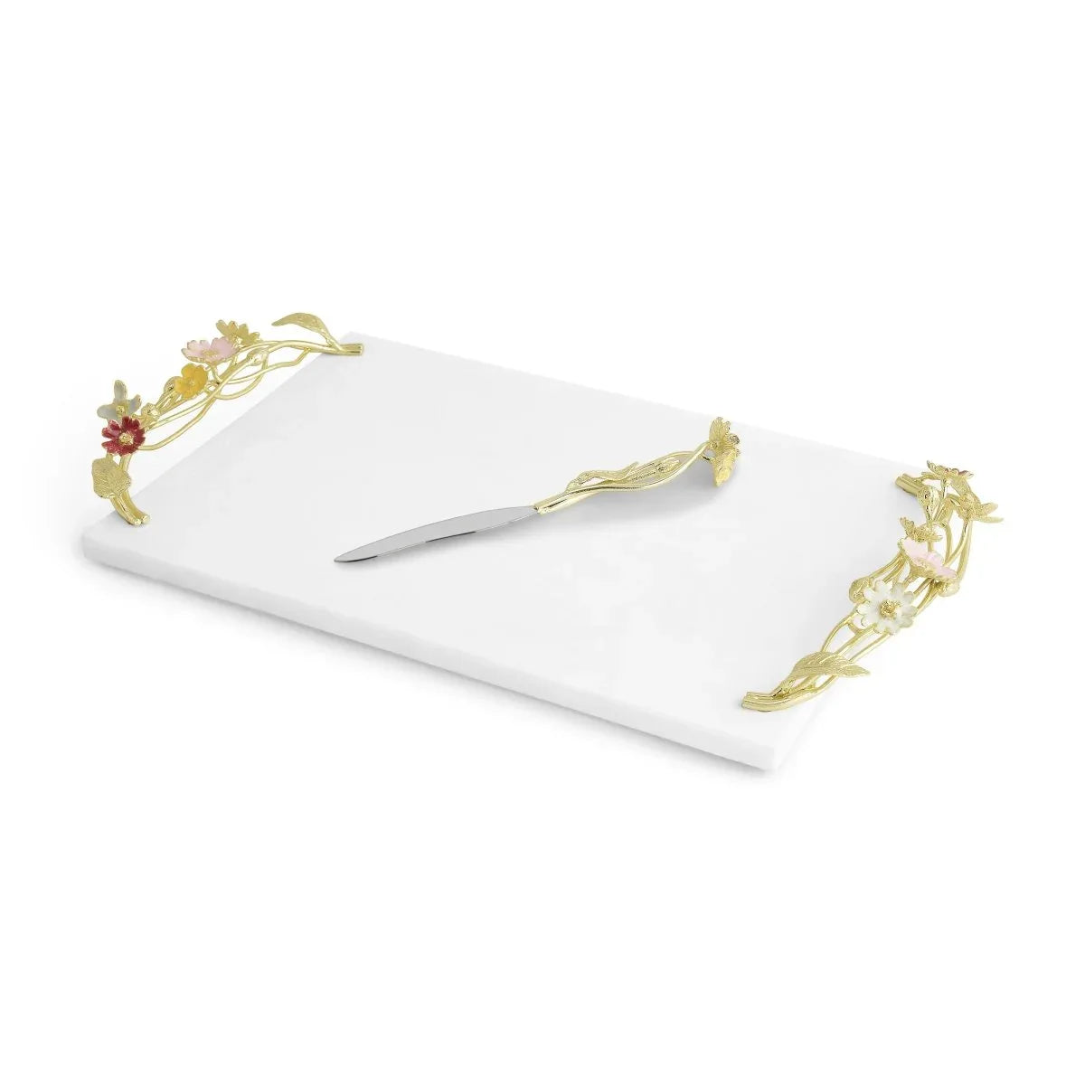 Michael Aram Wildflowers Cheeseboard with Knife