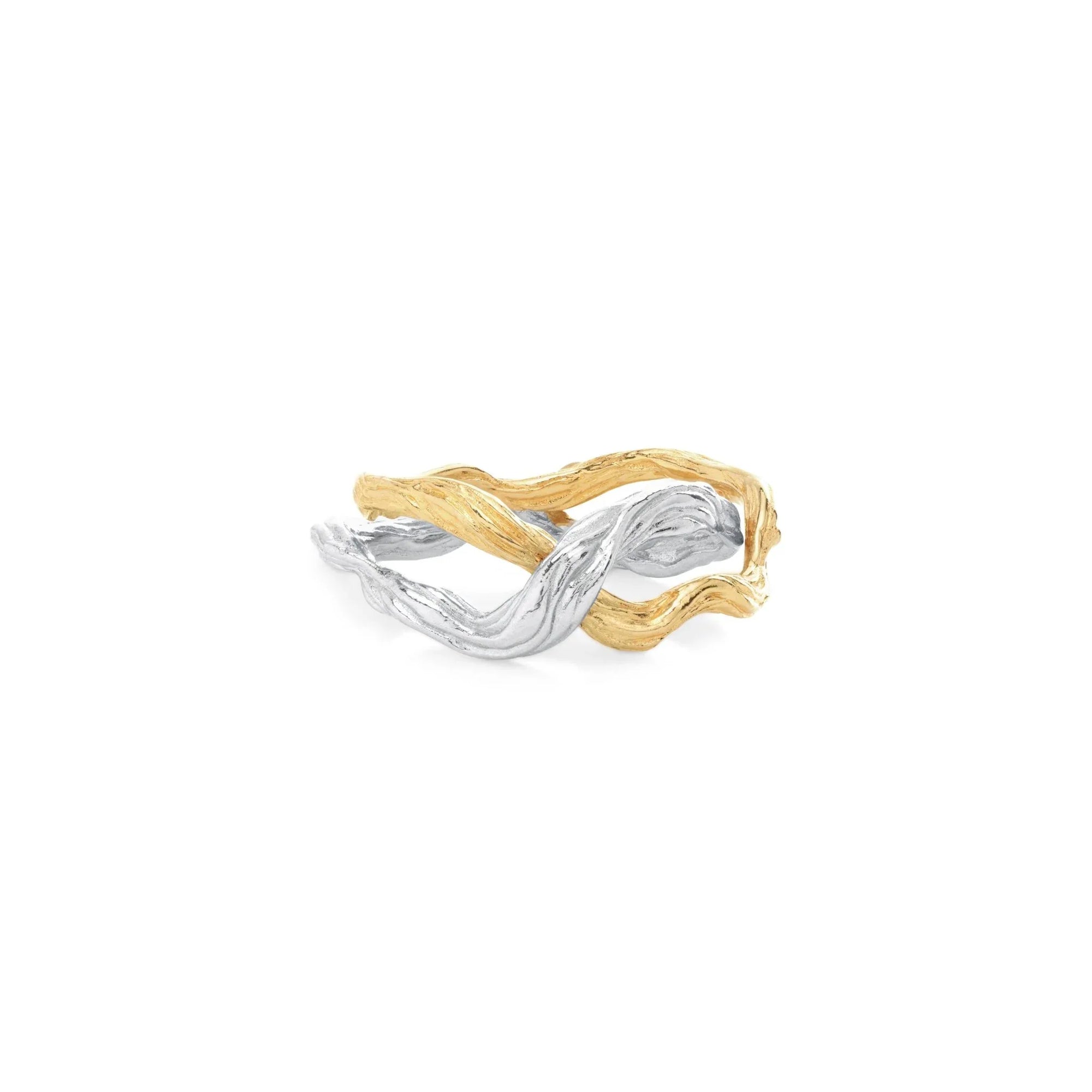 Michael Aram Wisteria Male Ring in Sterling Silver & 18K